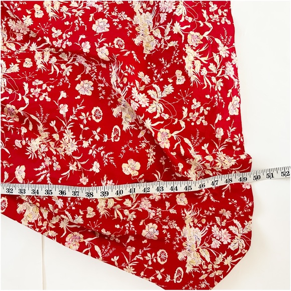 DÔEN Meribel shirred floral-print cotton-poplin midi dress size Small - Picture 7 of 10